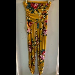 Heart Hips Small Floral Romper